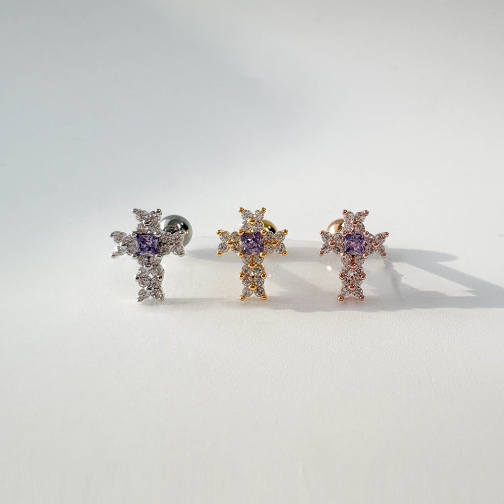 A5 260 ［サージカルステンレス］十字架ピアス