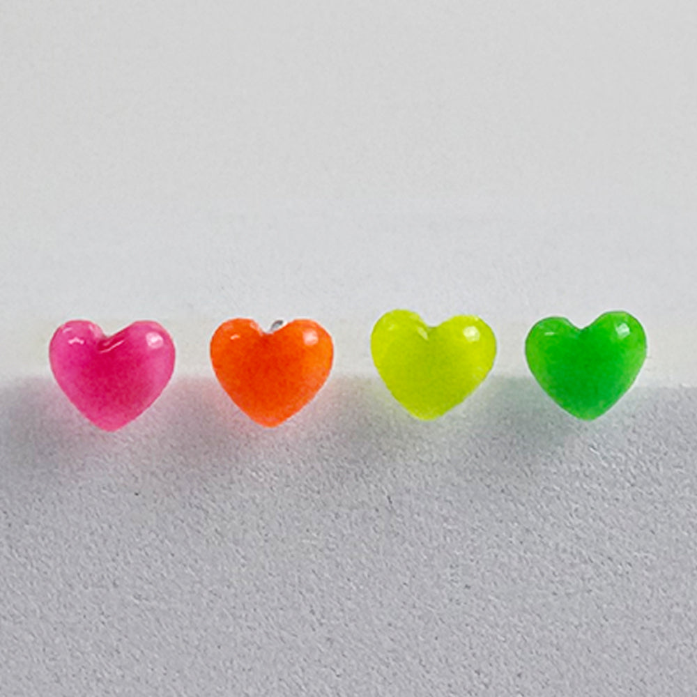 MK 068-8 ［サージカルステンレス］アクリルネオンハートピアス