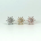 MN 002 ［サージカルステンレス］スノーフラワーピアス