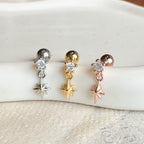 MP 154 ［サージカルステンレス］キュービック星ピアス