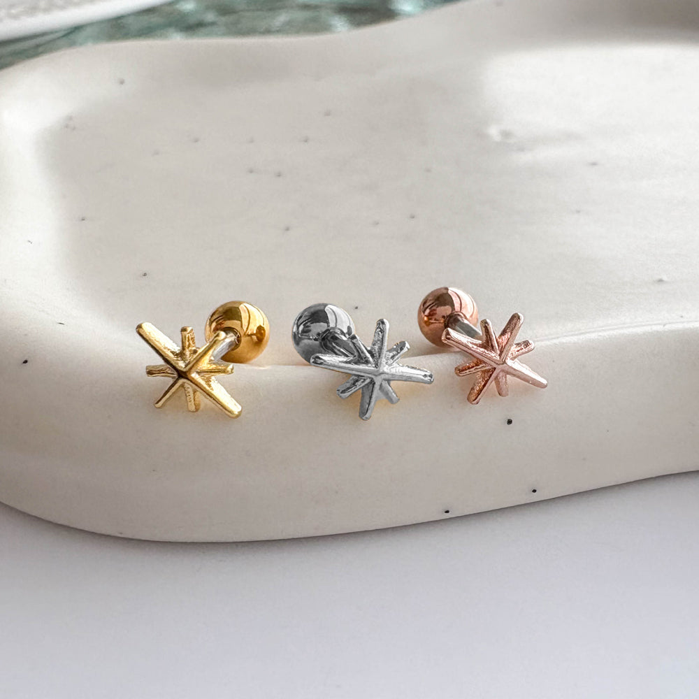 MN 179 ［サージカルステンレス］星の光ピアス