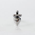 A2 226 [サージカルステンレス] アンティークナイフハートピアス