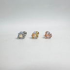 A5 293 ［サージカルステンレス］ツインクルスターキュービックハートピアス