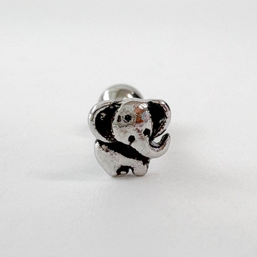 MV 068 ［サージカルステンレス］アンティークミニゾウピアス