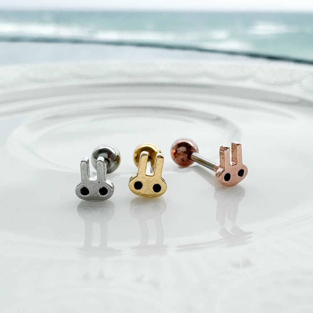 MN 144 ［サージカルステンレス］うさぎピアス