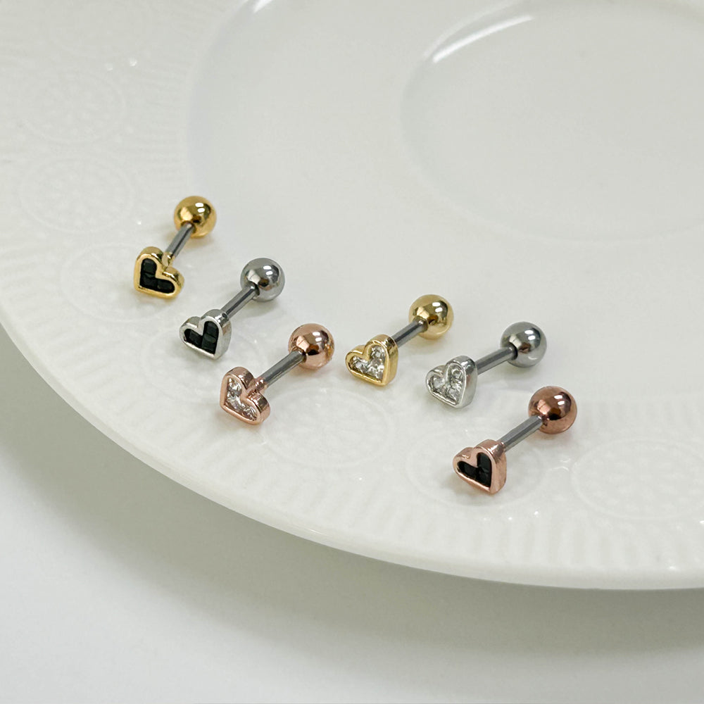 A8 260 ［サージカルステンレス］スモールハートピアス