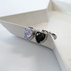 B3 050 ［サージカルステンレス］リングドロップ丸いハートピアス