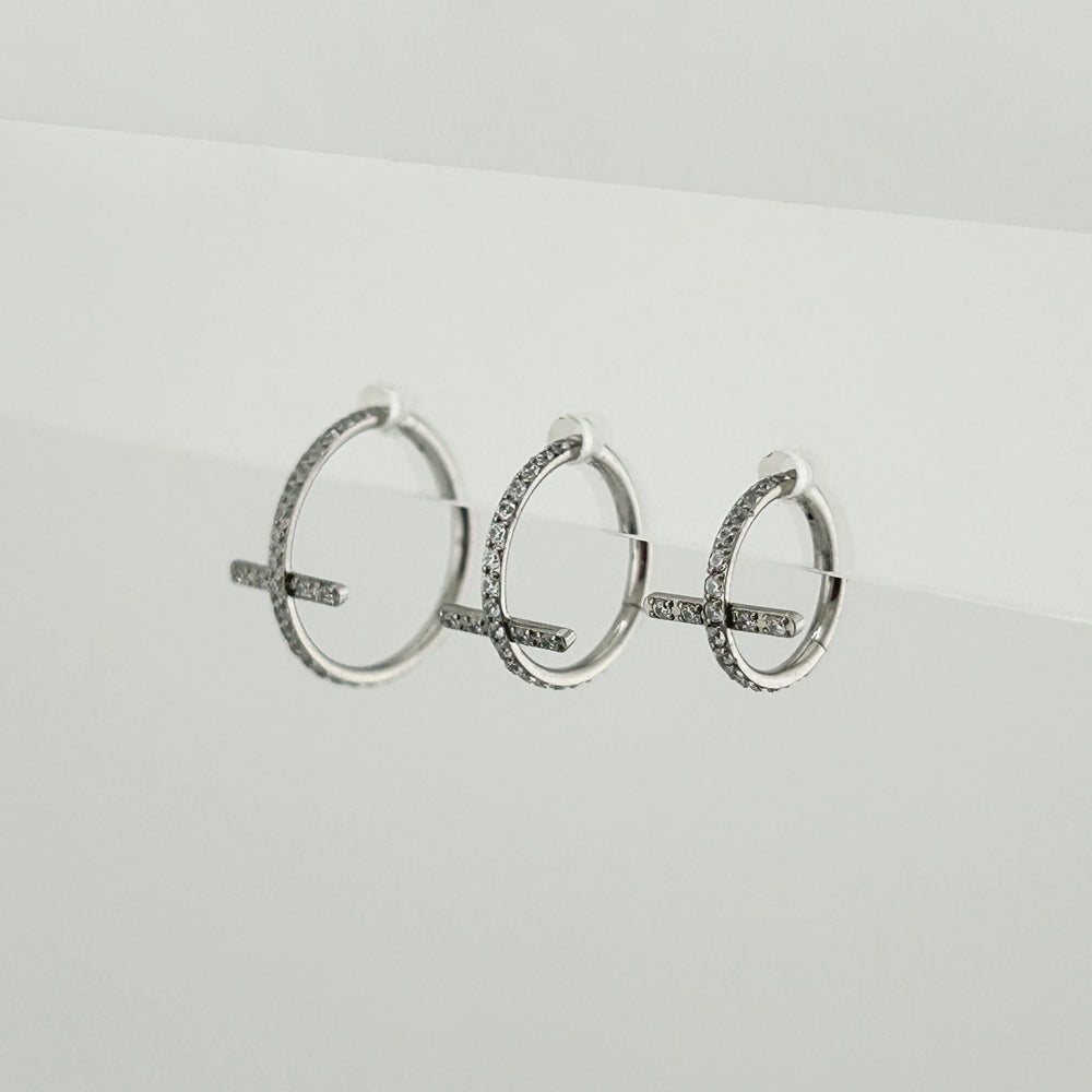 STS 042 ［サージカルステンレス］スティックリングピアス