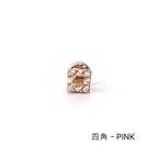 MP 138 ［サージカルステンレス］三角，丸，四角，水滴ストーンピアス