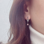 A2 248 ［サージカルステンレス］アンティーク蝶々ピアス