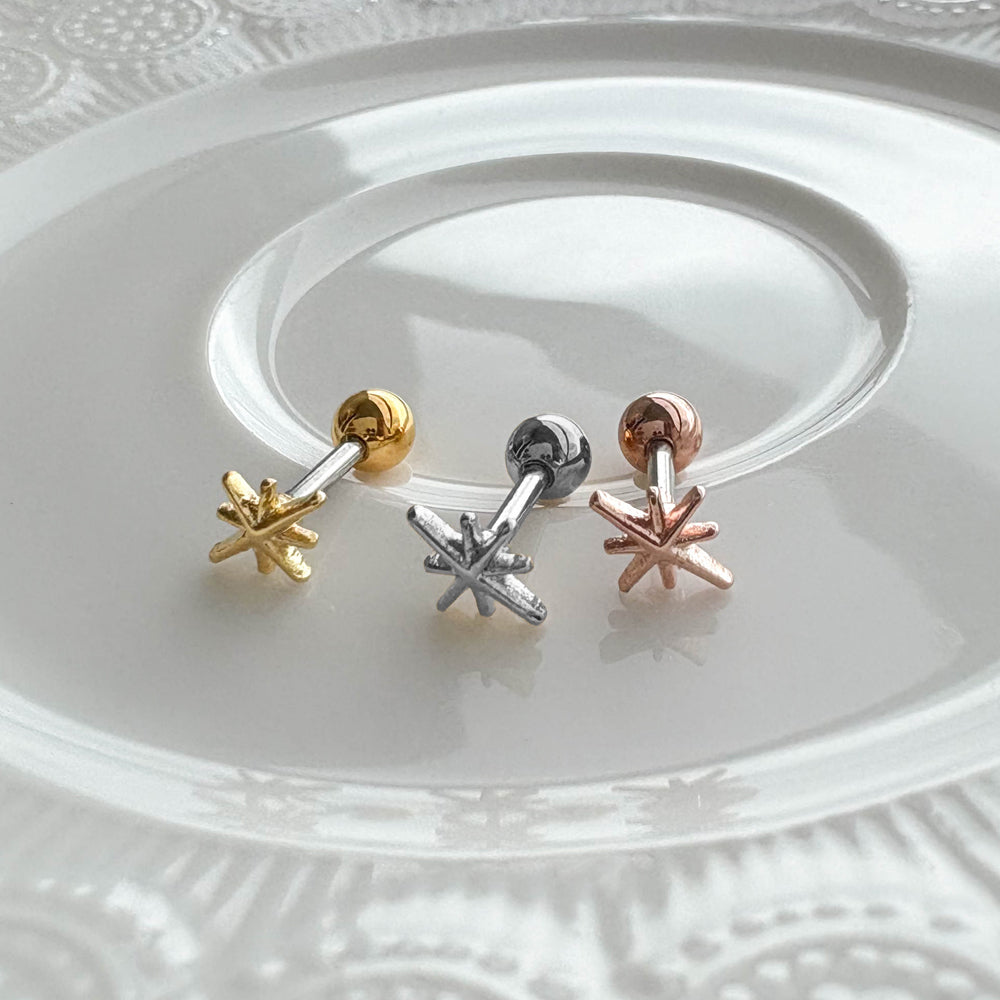 MN 179 ［サージカルステンレス］星の光ピアス