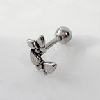 A2 253 ［サージカルステンレス］アンティーク蝶々ピアス