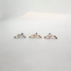 A10 034 ［サージカルステンレス］フラワーラインピアス