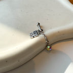 A2 248 ［サージカルステンレス］アンティーク蝶々ピアス