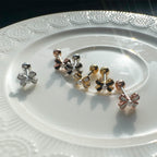 A3 080 [サージカルステンレス]　上品リボンピアス