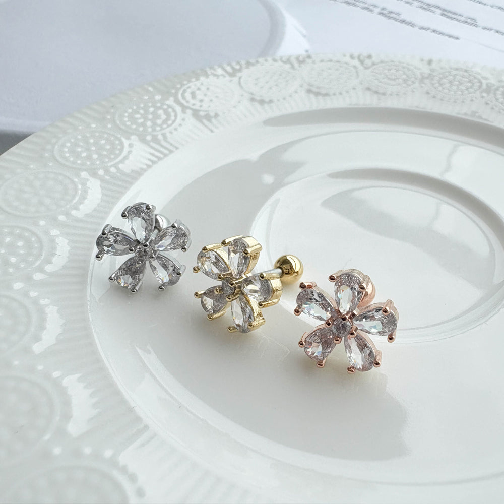 MN 063 ［サージカルステンレス］花ピアス