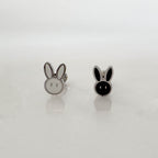 B3 030 ［サージカルステンレス］シンプルモノうさぎピアス