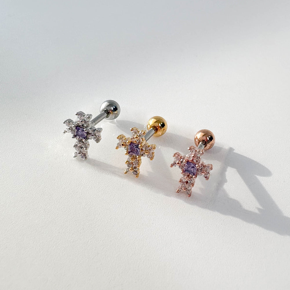 A5 260 ［サージカルステンレス］十字架ピアス