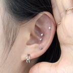 STS 056 ［サージカルステンレス］キュービック二重リング