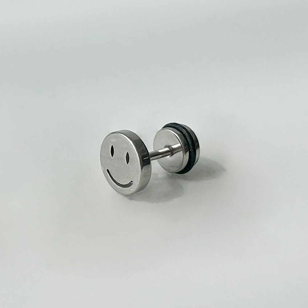 YES 003 ［サージカルステンレス］スマイルバーベルピアス