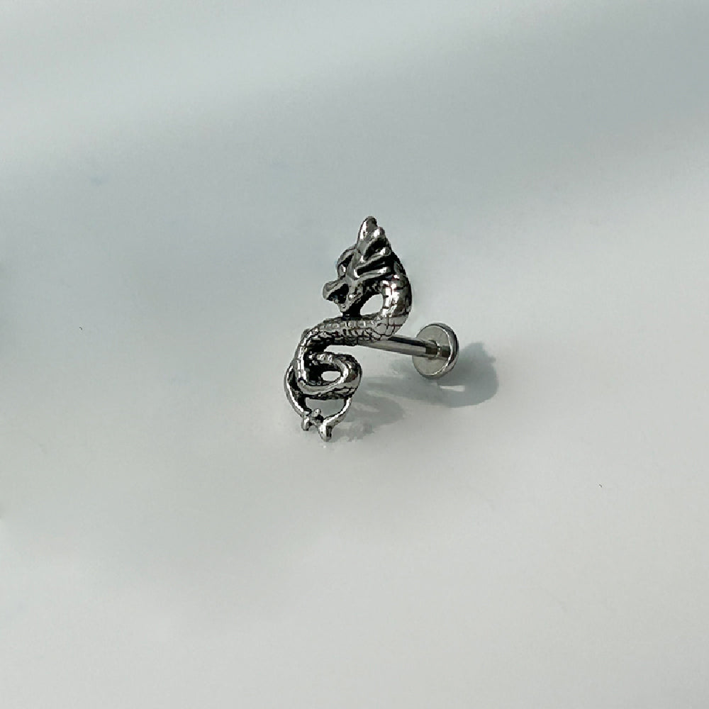 YLR 021 ［サージカルステンレス］ドラゴンラブレットピアス