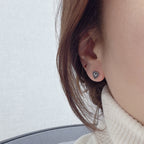 B3 073 ［サージカルステンレス］アンティークねじりハートピアス