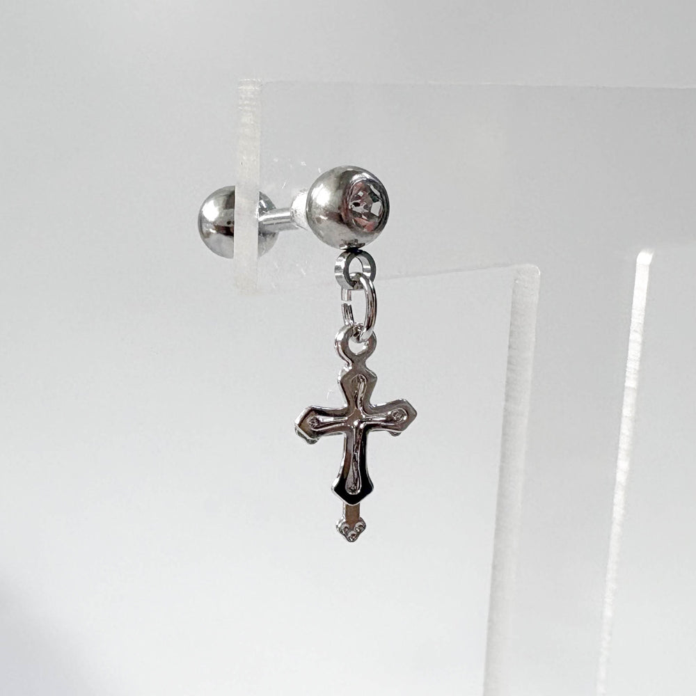 A4 115 ［サージカルステンレス］十字架ピアス