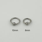 STS 100 [サージカルステンレス]　ボールリングピアス