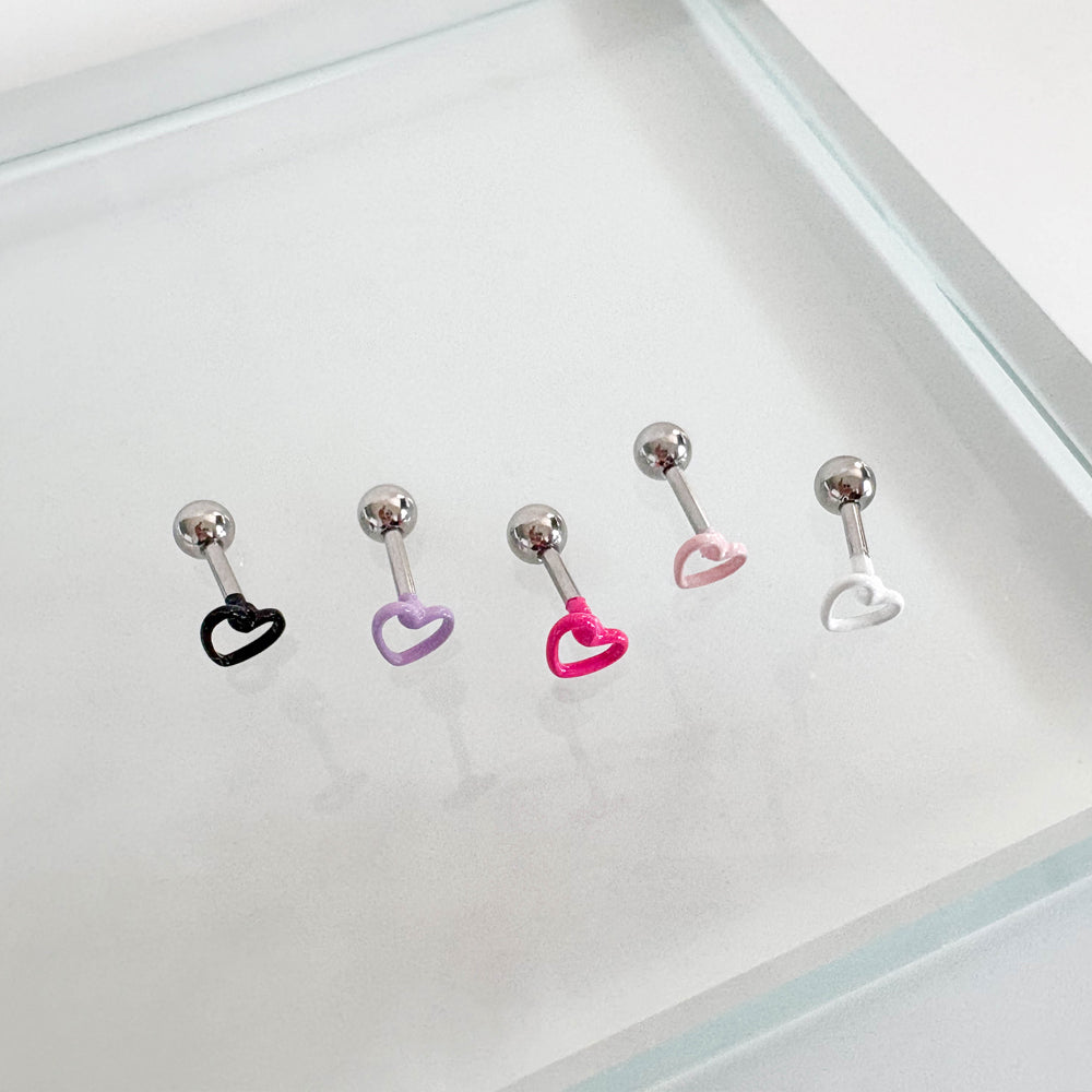 A8 202 ［サージカルステンレス］シンプルハートピアス