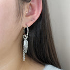 YEH 011 ［サージカルステンレス］羽リングワンタッチピアス