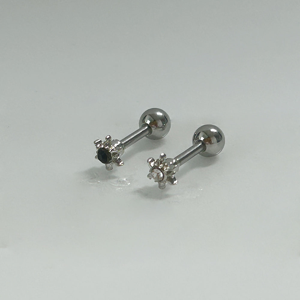 A2 184 ［サージカルステンレス］ストーン太陽ピアス
