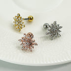 MN 002 ［サージカルステンレス］スノーフラワーピアス