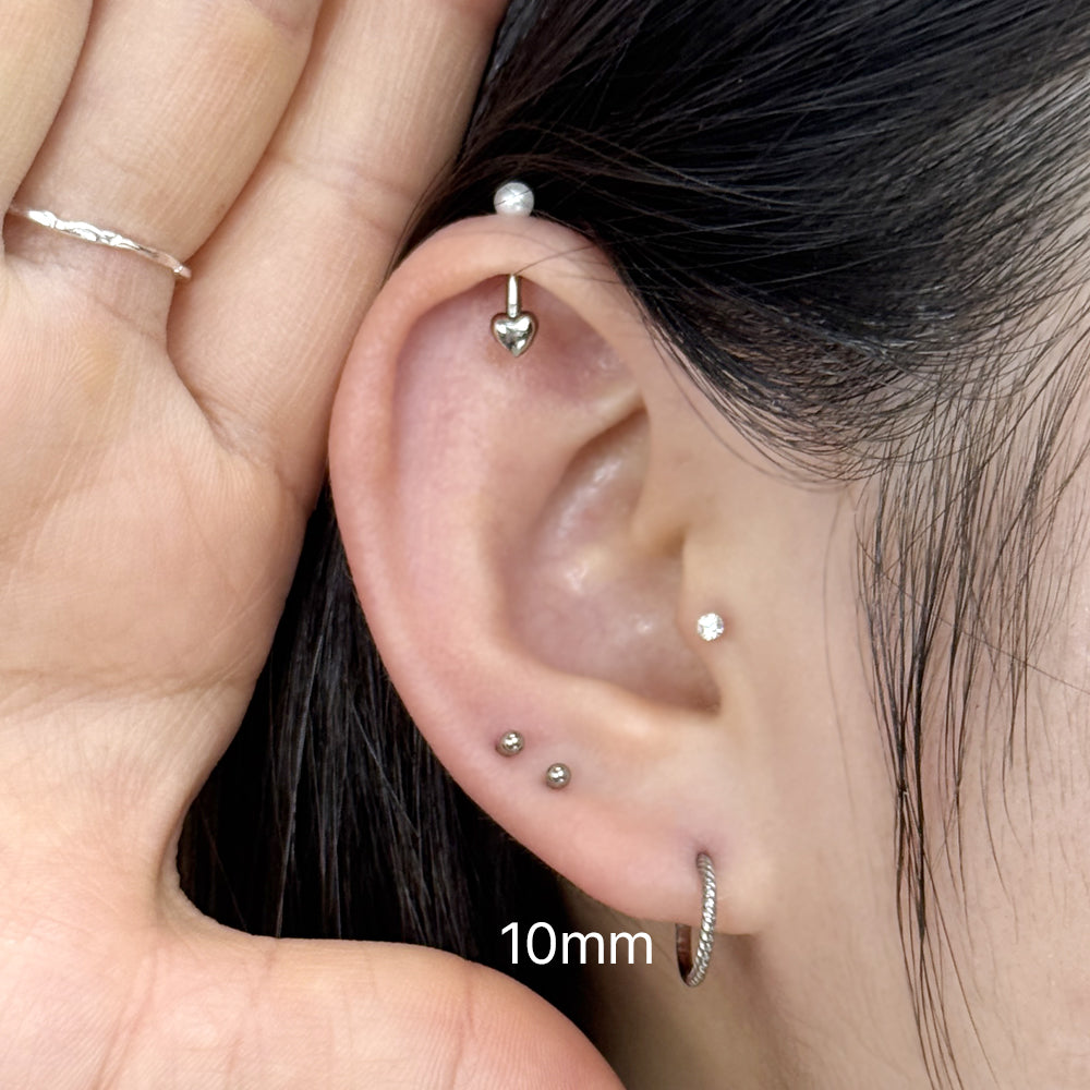 STS 017 ［サージカルステンレス］ツイストリングピアス