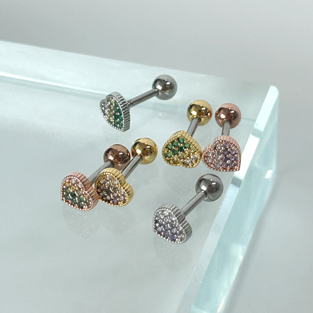 MN 178 ［サージカルステンレス］ストーンハートピアス