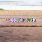 A5 175 ［サージカルステンレス］アクリル蝶々グラデーションピアス