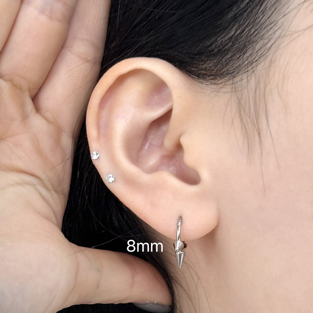 STS 032 ［サージカルステンレス］とんがりリングピアス