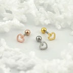 MN 115 ［サージカルステンレス］ハートピアス