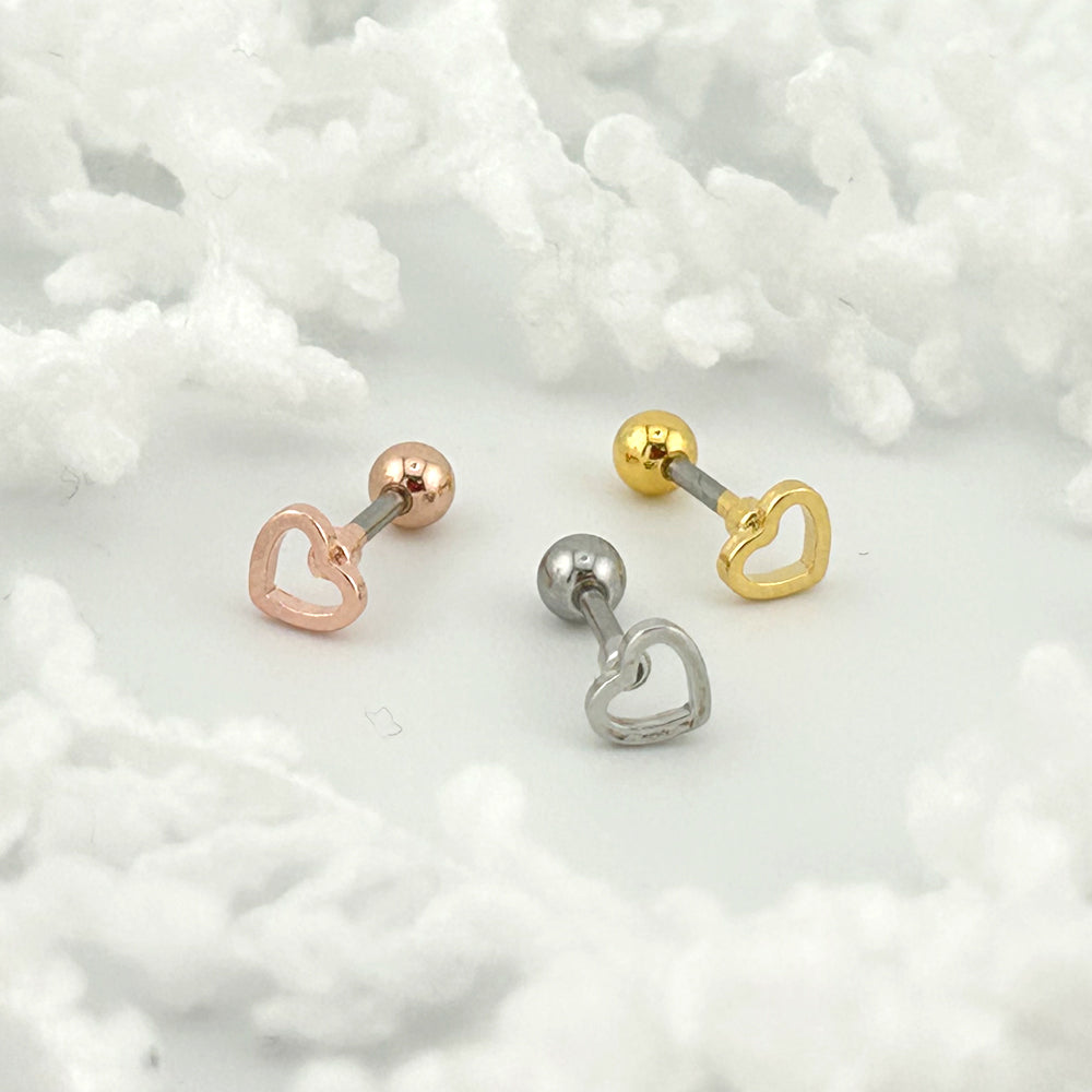MN 115 ［サージカルステンレス］ハートピアス