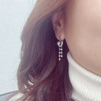 A2 216 ［サージカルステンレス］ビッグリボンドロップピアス