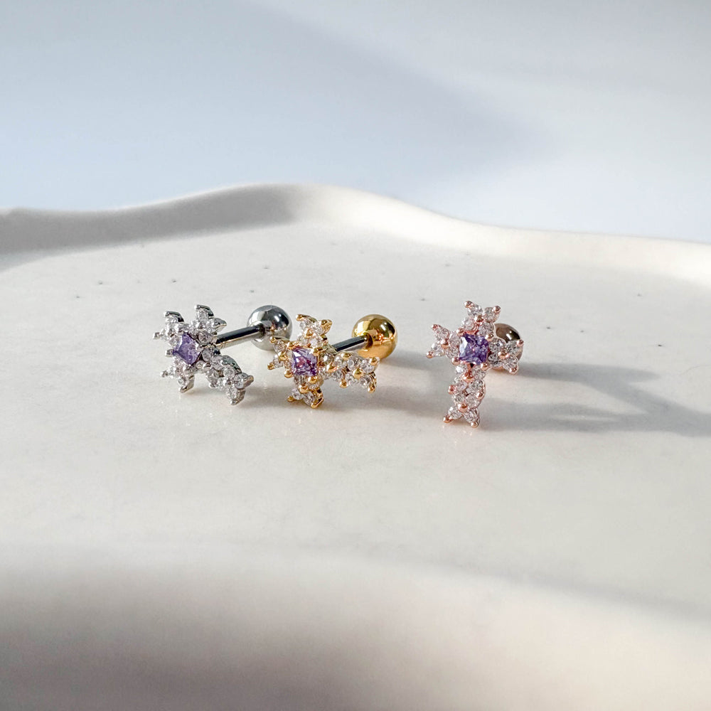 A5 260 ［サージカルステンレス］十字架ピアス