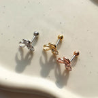 A5 243 ［サージカルステンレス］リボンピアス