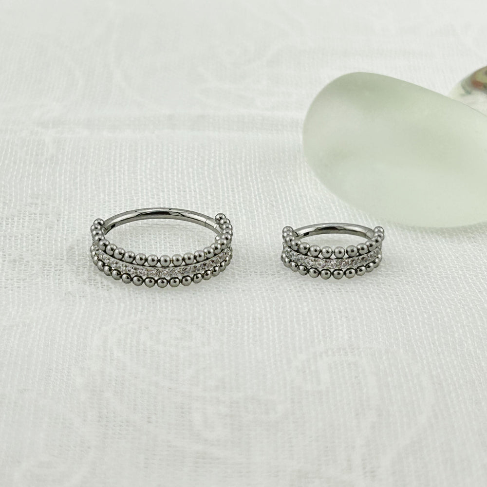 STS 108 [サージカルステンレス] ゴージャスリングピアス