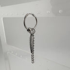 YEH 011 ［サージカルステンレス］羽リングワンタッチピアス