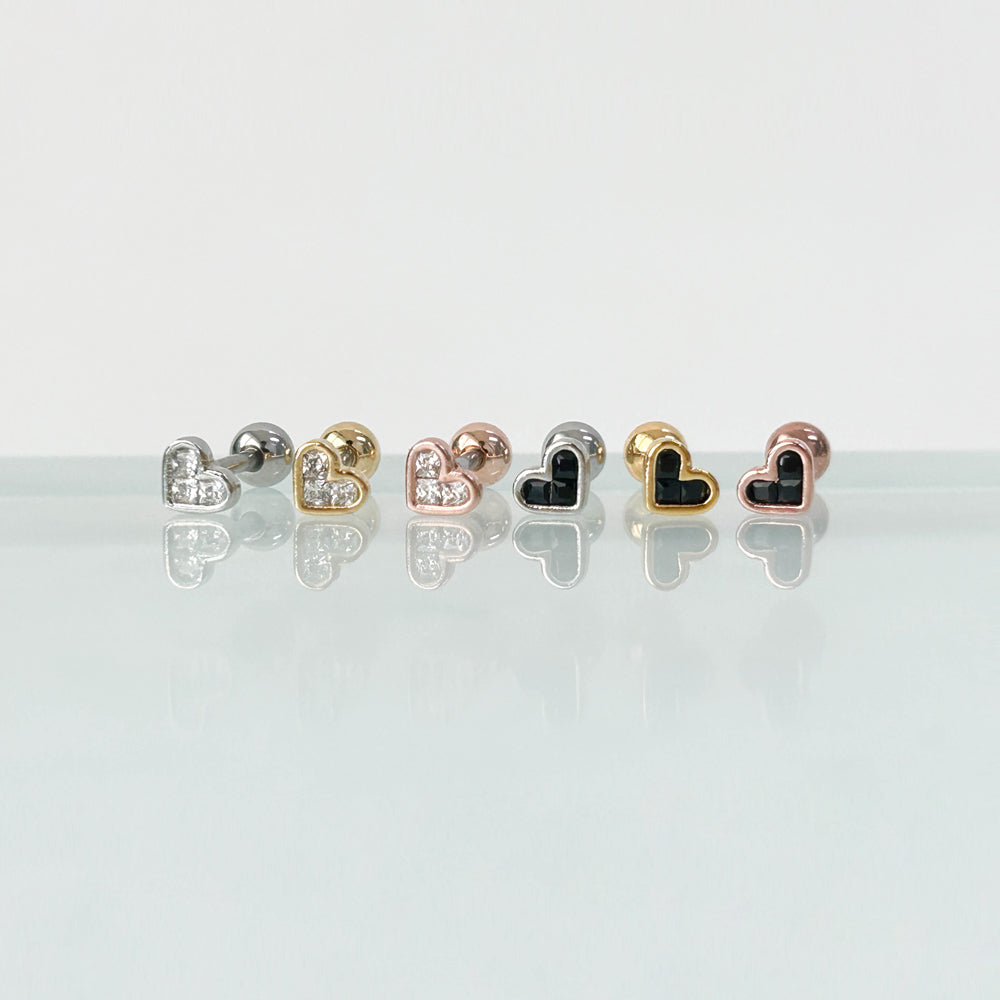 A8 260 ［サージカルステンレス］スモールハートピアス