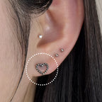 YES 060　［サージカルステンレス］ゴシックシンプルねじりハートピアス