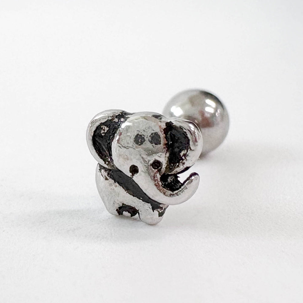 MV 068 ［サージカルステンレス］アンティークミニゾウピアス