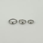 STS 056 ［サージカルステンレス］キュービック二重リング