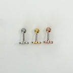 MN 085 ［サージカルステンレス］ラインハートキュービックピアス