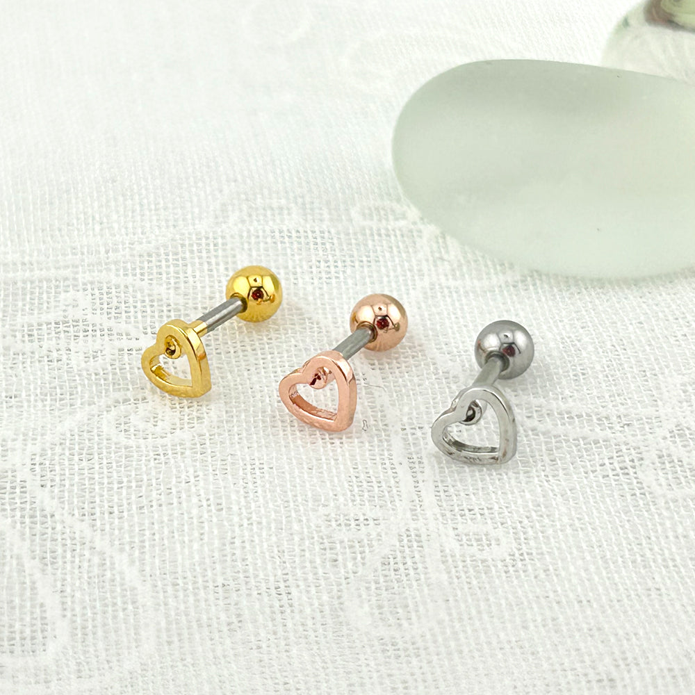 MN 115 ［サージカルステンレス］ハートピアス