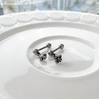 A2 240 ［サージカルステンレス］アンティークロイヤルキュービック十字架ピアス